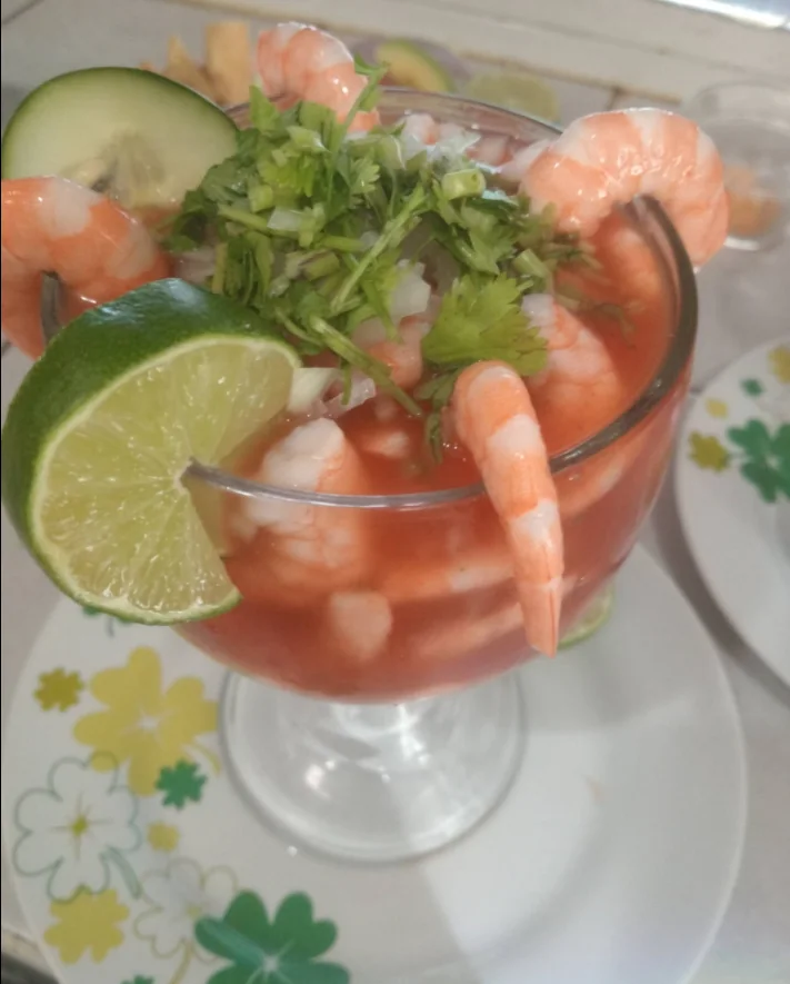 Coctel de camarón de Coctelería El Pescadito